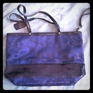 Blue sequin Coach Purse!
